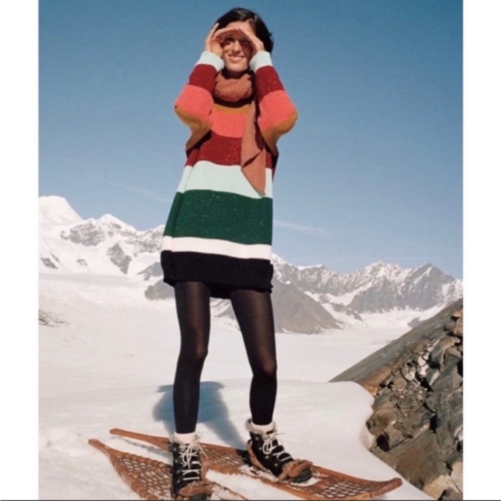 Anthro FARM RIO Boldly striped sweater dress